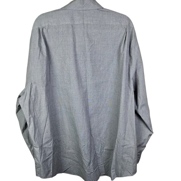 [g] George‎ Classic Fit Button-Up Shirt Men's Size 3XL Long Sleeve Oxford Gray - Picture 3 of 10